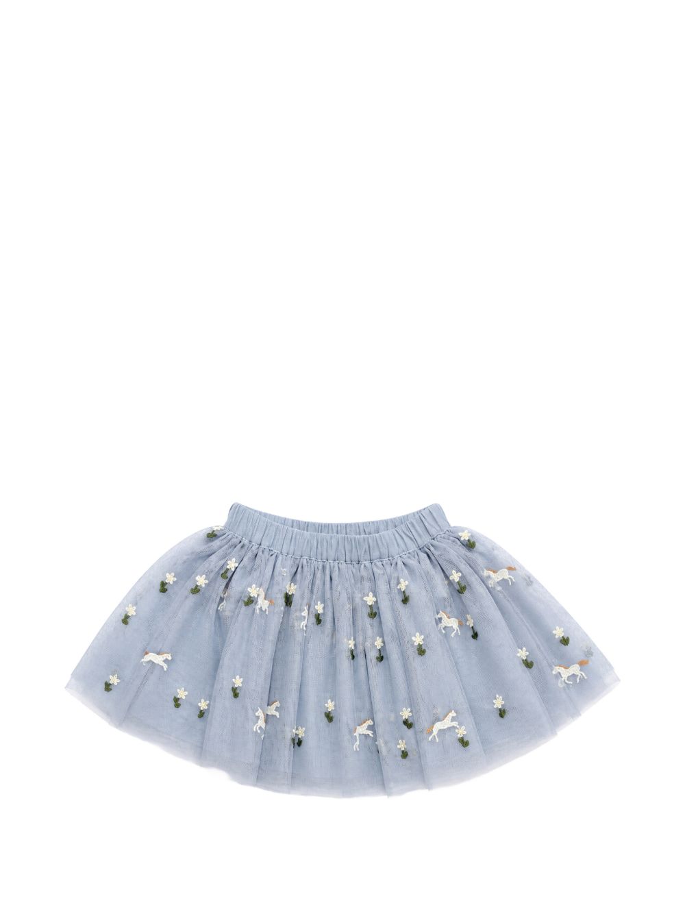 Gonna per neonata Stella McCartney Kids azzurra con ricamo TZ7011 Z3866 61EEM STELLA McCARTNEY KIDS 