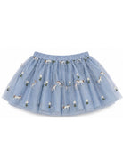 Gonna per neonata Stella McCartney Kids azzurra con ricamo TZ7011 Z3866 61EEM STELLA McCARTNEY KIDS 