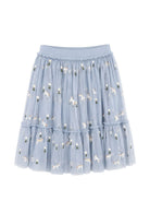 Gonna per bambina Stella McCartney Kids azzurra con ricamo TZ7A74 Z3866 61EEM STELLA McCARTNEY KIDS 