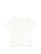 T-shirt per neonati Stella McCartney Kids bianca con dettaglio sul petto TZ8021 Z3772 101 STELLA McCARTNEY KIDS 