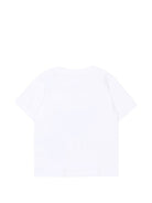 T-shirt per neonato Stella McCartney Kids bianca con stampa grafica robot sul davanti TZ8301 Z3931 100 STELLA McCARTNEY KIDS 