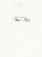 T-shirt per neonato Stella McCartney Kids bianca con decorazione ricamata sul davanti TZ8311 Z3772 101 STELLA McCARTNEY KIDS 