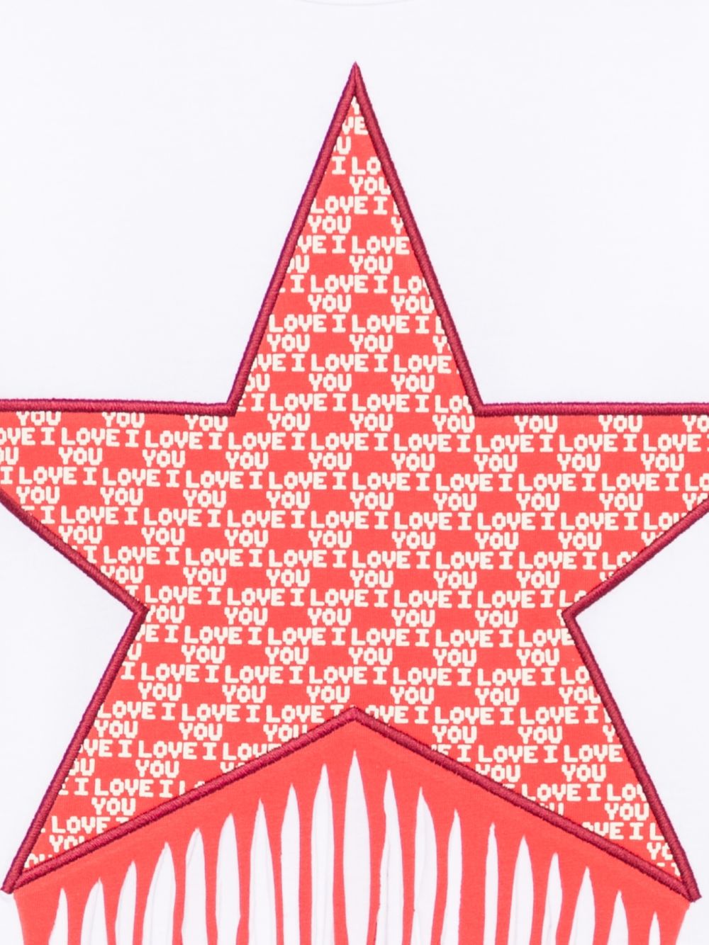 T-shirt per bambina Stella McCartney Kids bianca con stampa stella sul davanti TZ8A31 Z3772 100 STELLA McCARTNEY KIDS 