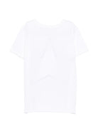 T-shirt per bambina Stella McCartney Kids bianca con stampa stella sul davanti TZ8A31 Z3772 100 STELLA McCARTNEY KIDS 