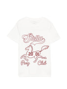 T-shirt per bambino Stella McCartney Kids bianca con logo sul davanti TZ8A91 Z3931 101 STELLA McCARTNEY KIDS 