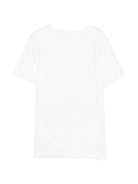 T-shirt per bambino Stella McCartney Kids bianca con logo sul davanti TZ8A91 Z3931 101 STELLA McCARTNEY KIDS 