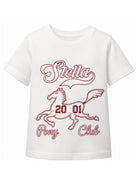 T-shirt per bambino Stella McCartney Kids bianca con logo sul davanti TZ8A91 Z3931 101 STELLA McCARTNEY KIDS 