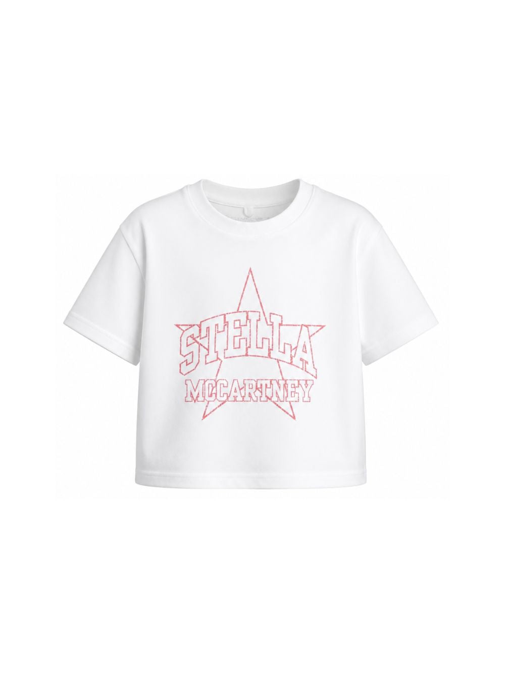 T-shirt per bambina Stella McCartney Kids bianca con stampa grafica TZ8B11 Z3931 100 STELLA McCARTNEY KIDS 
