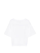 T-shirt per bambina Stella McCartney Kids bianca con stampa grafica TZ8B11 Z3931 100 STELLA McCARTNEY KIDS 