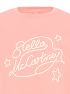 T-shirt per bambina Stella McCartney Kids rosa con logo stampato sul davanti TZ8B41 Z3931 51Q STELLA McCARTNEY KIDS 