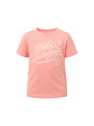 T-shirt per bambina Stella McCartney Kids rosa con logo stampato sul davanti TZ8B41 Z3931 51Q STELLA McCARTNEY KIDS 