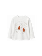 T-shirt per bambini Stella McCartney Kids bianca con applicazioni TZ8B50 Z3772 101 STELLA McCARTNEY KIDS 