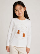 T-shirt per bambini Stella McCartney Kids bianca con applicazioni TZ8B50 Z3772 101 STELLA McCARTNEY KIDS 