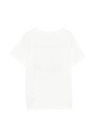 T-shirt per bambina Stella McCartney Kids bianca con ricamo sul davanti TZ8B61 Z3772 101 STELLA McCARTNEY KIDS 