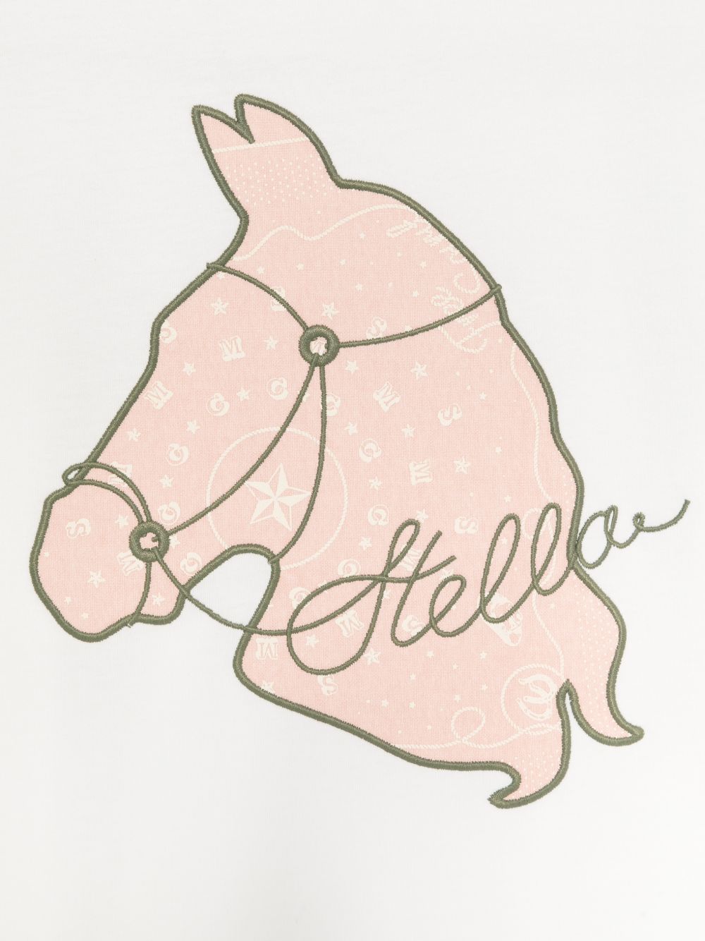 T-shirt per bambina Stella McCartney Kids bianca con ricamo sul davanti TZ8B61 Z3772 101 STELLA McCARTNEY KIDS 