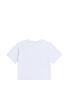 T-shirt per bambina Stella McCartney Kids bianca con applicazione brillantini TZ8B71 Z3772 100 STELLA McCARTNEY KIDS 