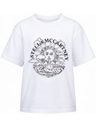 T-shirt per bambino Stella McCartney Kids bianca con stampa grafica TZ8C01 Z3772 100 STELLA McCARTNEY KIDS 