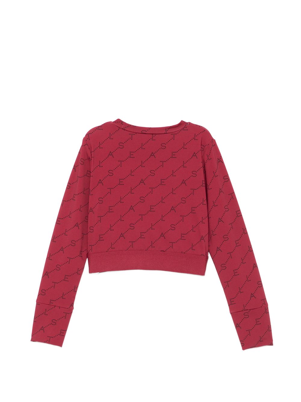T-shirt per bambina Stella McCartney Kids rossa con monogramma TZ8C30 Z3919 416NE STELLA McCARTNEY KIDS 