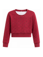 T-shirt per bambina Stella McCartney Kids rossa con monogramma TZ8C30 Z3919 416NE STELLA McCARTNEY KIDS 