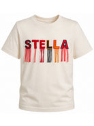 T-shirt per bambina Stella McCartney Kids bianca con frange applicate TZ8C51 Z3772 101 STELLA McCARTNEY KIDS 