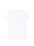 T-shirt per bambini Stella McCartney Kids bianca con stampa grafica TZ8C61 Z3772 100 STELLA McCARTNEY KIDS 