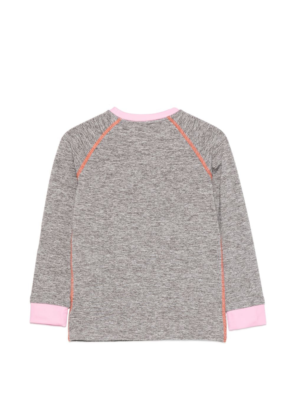 T-shirt per bambina Stella McCartney Kids grigia con bordi a contrasto TZ8C70 Z3968 999 STELLA McCARTNEY KIDS 