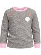 T-shirt per bambina Stella McCartney Kids grigia con bordi a contrasto TZ8C70 Z3968 999 STELLA McCARTNEY KIDS 