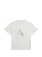 T-shirt per bambina Stella McCartney Kids bianca con applicazione TZ8C91 Z3772 101 STELLA McCARTNEY KIDS 