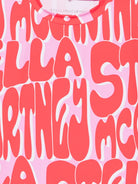 T-shirt per bambina Stella McCartney Kids multicolore con stampa logo all-over TZ8D80 Z4189 50GMC STELLA McCARTNEY KIDS 