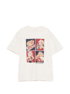 T-shirt per bambino Stella McCartney Kids bianca con stampa grafica TZ8P91 Z3772 870 STELLA McCARTNEY KIDS 