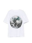 T-shirt per bambino Stella McCartney Kids bianca con stampa grafica TZ8Q71 Z3772 100 STELLA McCARTNEY KIDS 