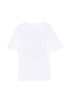 T-shirt per bambino Stella McCartney Kids bianca con stampa grafica TZ8Q71 Z3772 100 STELLA McCARTNEY KIDS 