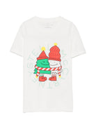 T-shirt per bambino Stella McCartney Kids bianca con stampa grafica TZ8Q91 Z3772 101 STELLA McCARTNEY KIDS 