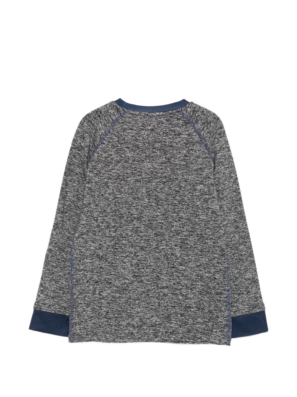 T-shirt per bambina Stella McCartney Kids grigia con bordi a contrasto TZ8R00 Z3968 999 STELLA McCARTNEY KIDS 