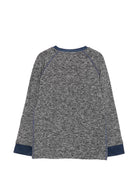 T-shirt per bambina Stella McCartney Kids grigia con bordi a contrasto TZ8R00 Z3968 999 STELLA McCARTNEY KIDS 