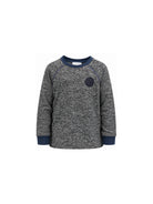 T-shirt per bambina Stella McCartney Kids grigia con bordi a contrasto TZ8R00 Z3968 999 STELLA McCARTNEY KIDS 