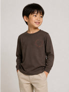 T-shirt per bambino Stella McCartney Kids grigio con logo sul petto TZ8R10 Z3772 921 STELLA McCARTNEY KIDS 