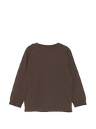 T-shirt per bambino Stella McCartney Kids grigio con logo sul petto TZ8R10 Z3772 921 STELLA McCARTNEY KIDS 