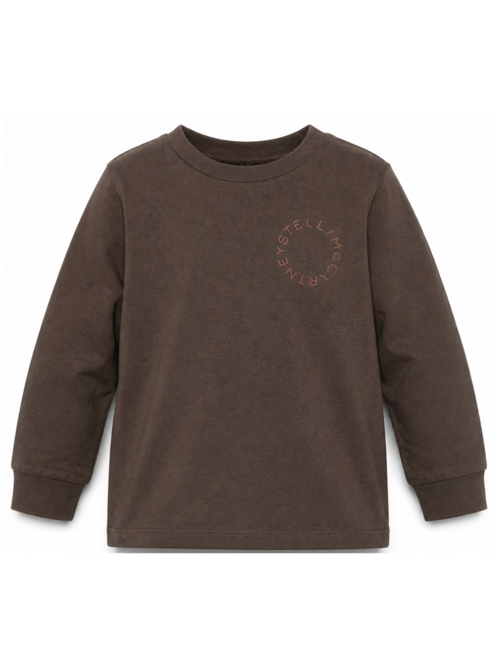 T-shirt per bambino Stella McCartney Kids grigio con logo sul petto TZ8R10 Z3772 921 STELLA McCARTNEY KIDS 