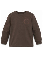 T-shirt per bambino Stella McCartney Kids grigio con logo sul petto TZ8R10 Z3772 921 STELLA McCARTNEY KIDS 