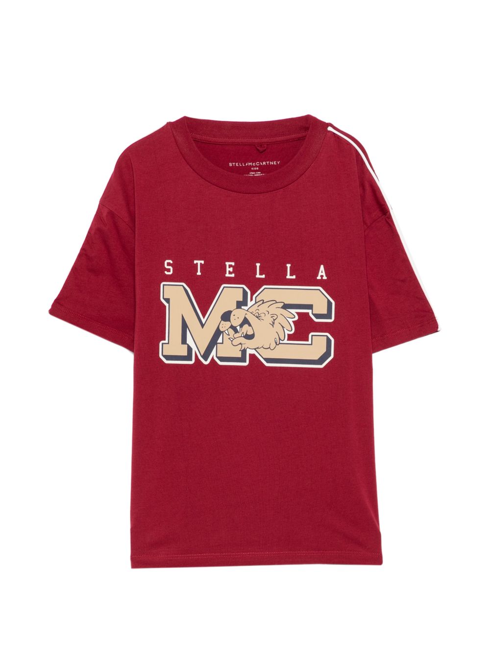 T-shirt per bambino Stella McCartney Kids rossa con stampa grafica TZ8R41 Z3772 416 STELLA McCARTNEY KIDS 