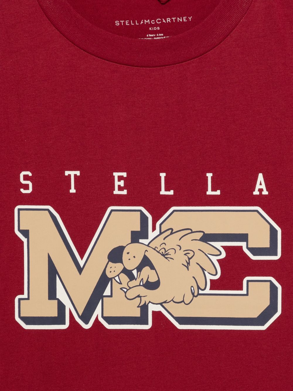 T-shirt per bambino Stella McCartney Kids rossa con stampa grafica TZ8R41 Z3772 416 STELLA McCARTNEY KIDS 