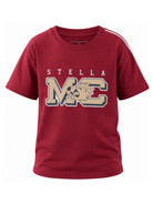 T-shirt per bambino Stella McCartney Kids rossa con stampa grafica TZ8R41 Z3772 416 STELLA McCARTNEY KIDS 