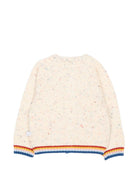 Cardigan per neonata Stella McCartney Kids beige con bordi a contrasto TZ9000 Z3896 101 STELLA McCARTNEY KIDS 