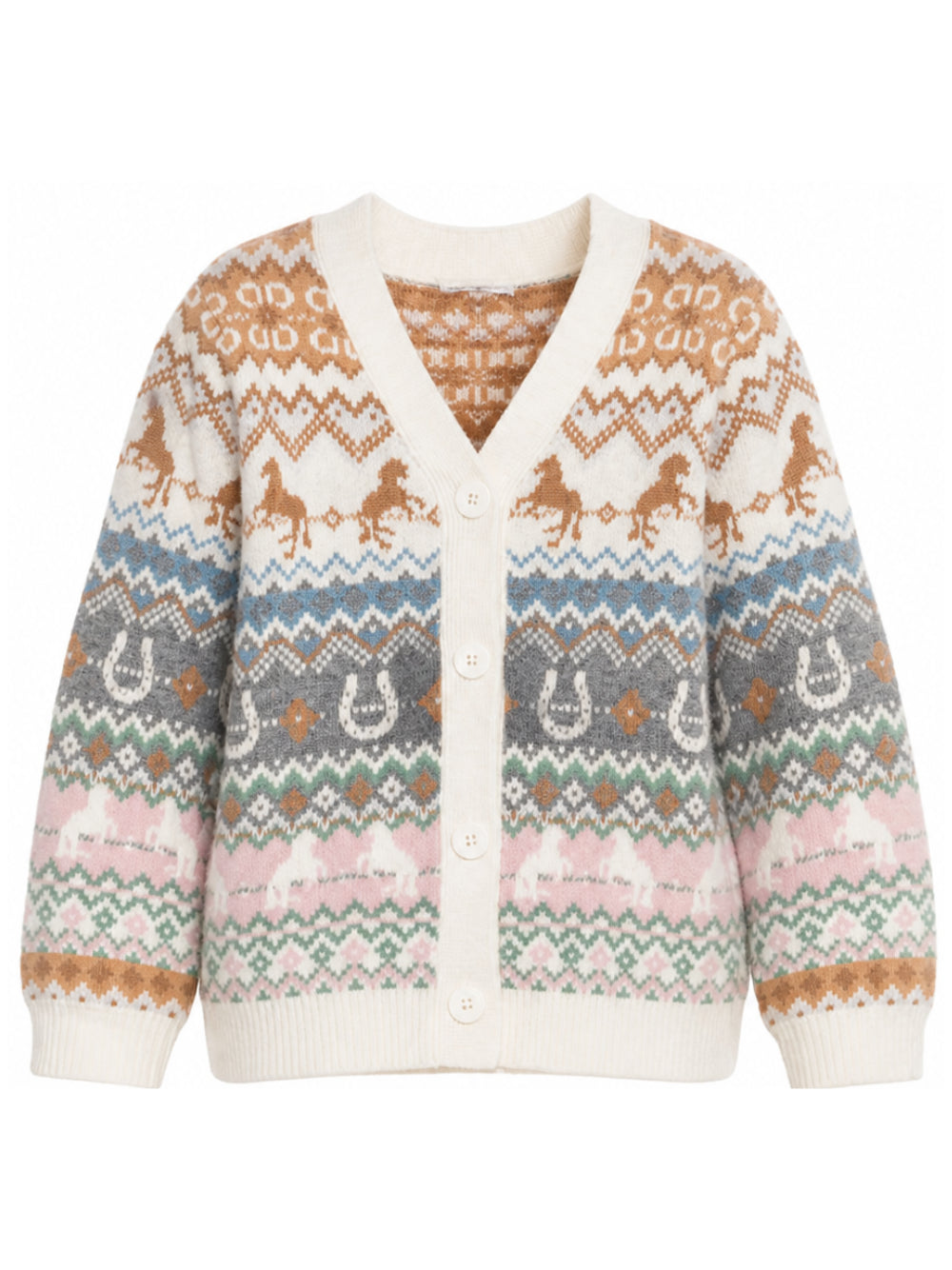 Cardigan per bambino Stella McCartney Kids bianco con  lavorazione a intarsio TZ9A50 Z3893 999 STELLA McCARTNEY KIDS 