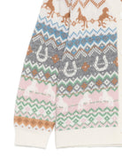Cardigan per bambino Stella McCartney Kids bianco con  lavorazione a intarsio TZ9A50 Z3893 999 STELLA McCARTNEY KIDS 