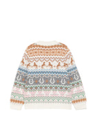 Cardigan per bambino Stella McCartney Kids bianco con  lavorazione a intarsio TZ9A50 Z3893 999 STELLA McCARTNEY KIDS 