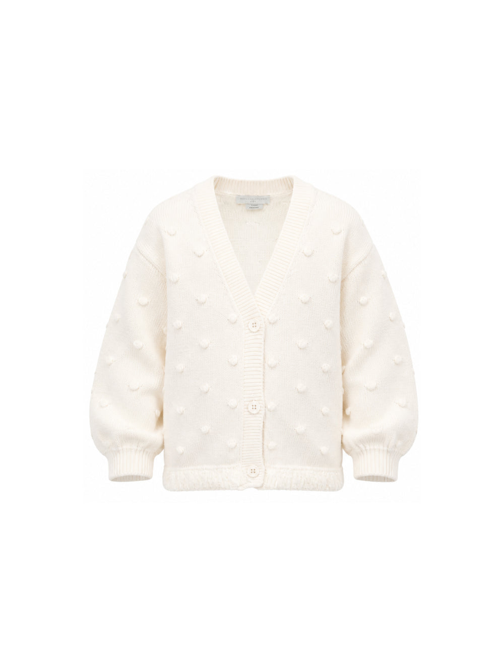 Cardigan per bambina Stella McCartney Kids beige con decorazione in rilievo TZ9A60 Z1528 101 STELLA McCARTNEY KIDS 
