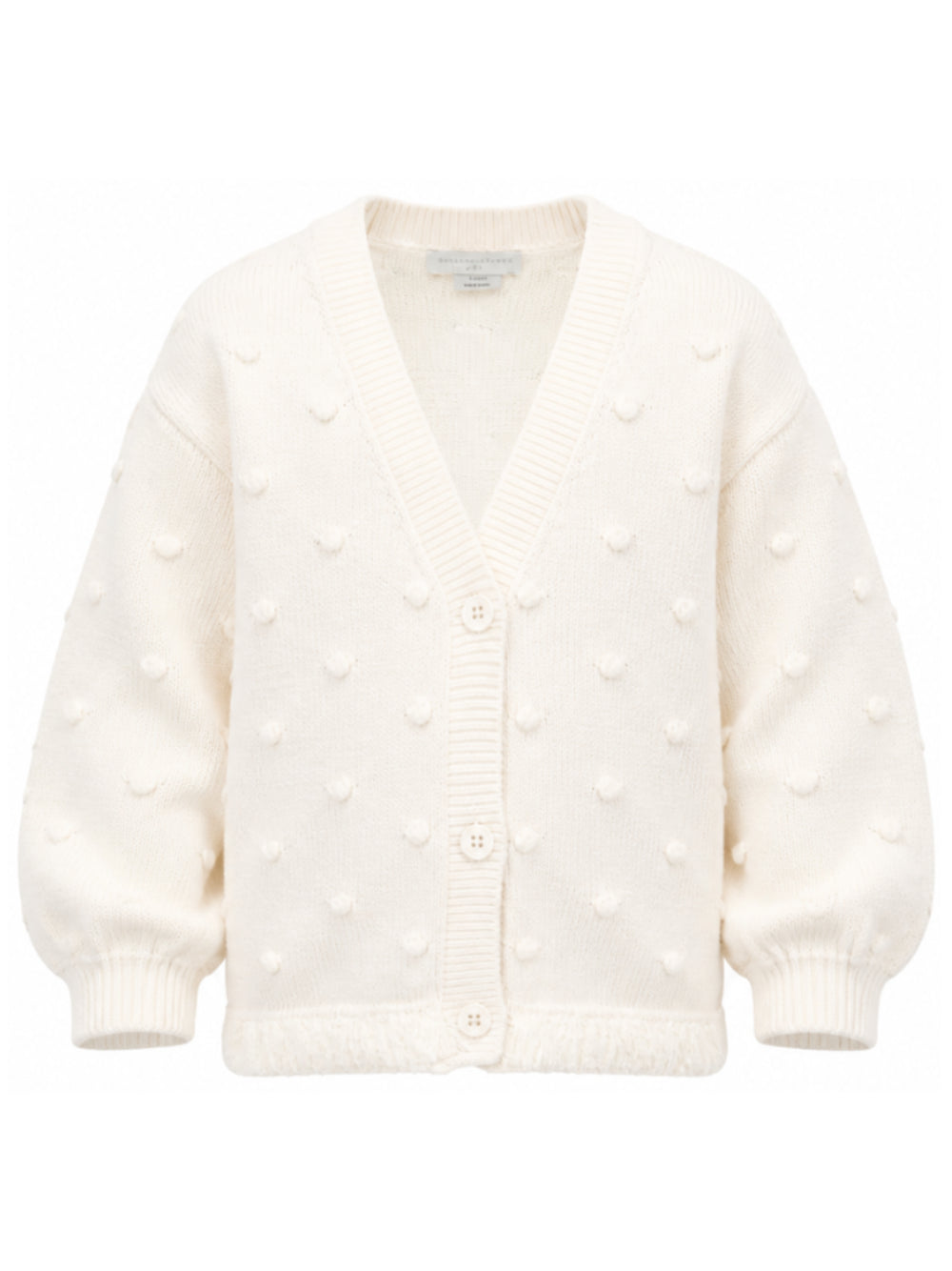 Cardigan per bambina Stella McCartney Kids beige con decorazione in rilievo TZ9A60 Z1528 101 STELLA McCARTNEY KIDS 