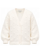 Cardigan per bambina Stella McCartney Kids beige con decorazione in rilievo TZ9A60 Z1528 101 STELLA McCARTNEY KIDS 